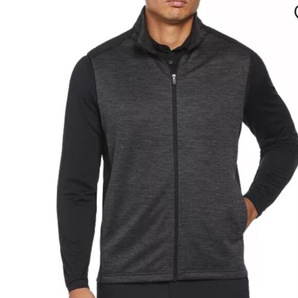 PGA TOUR Golf Black Caviar Heather VEST men's size XL Gift - Picture 10 of 10